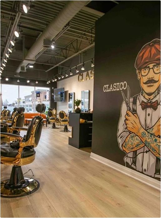 Clasico Barbershop Interior